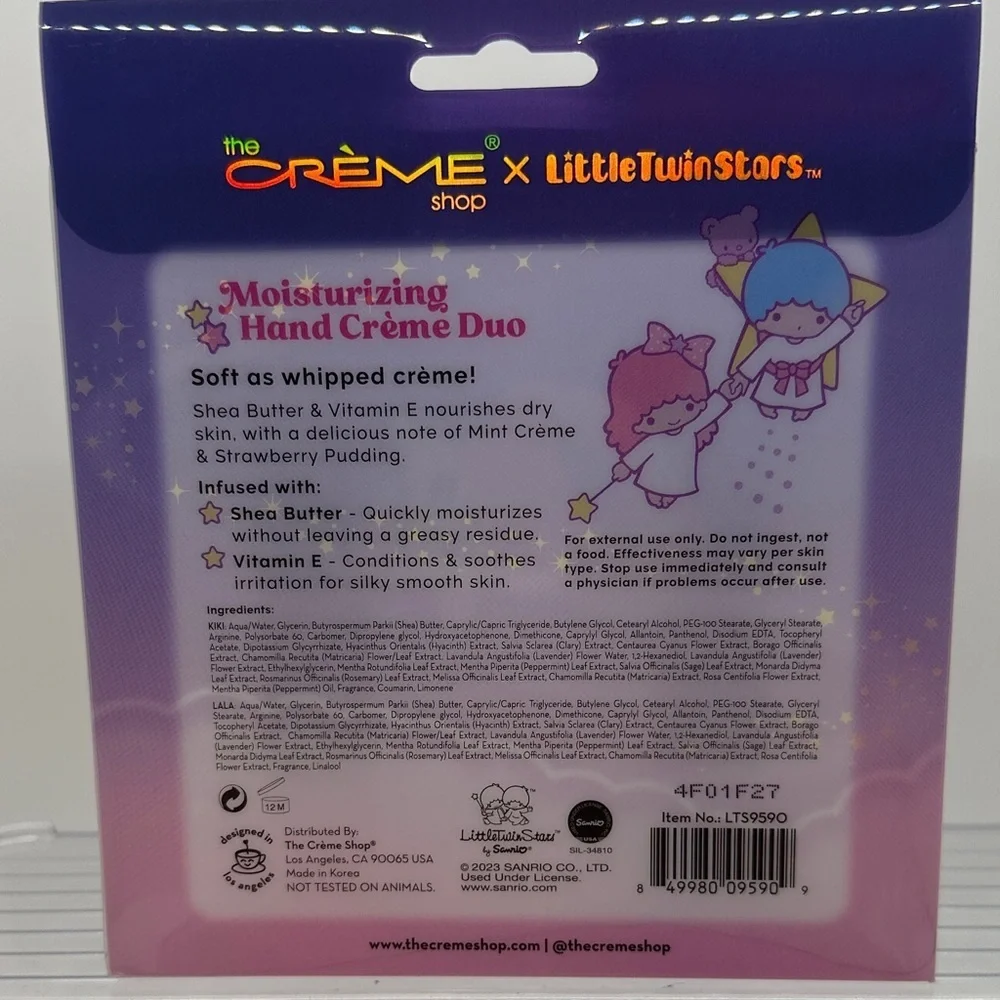 x Little Twin Stars Skincare and makeup bundle.
